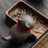 Figurine de Thé <br> Chat en Argile