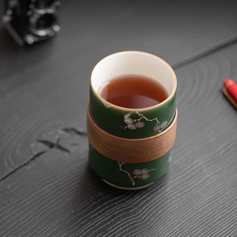 Tasse en Porcelaine <br> Verte 280-350ml