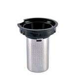 Théière verre et plastique <br> avec filtre inox 2,6 L