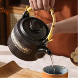 Théière en Céramique <br> Anse Bois de Bambou 700ml