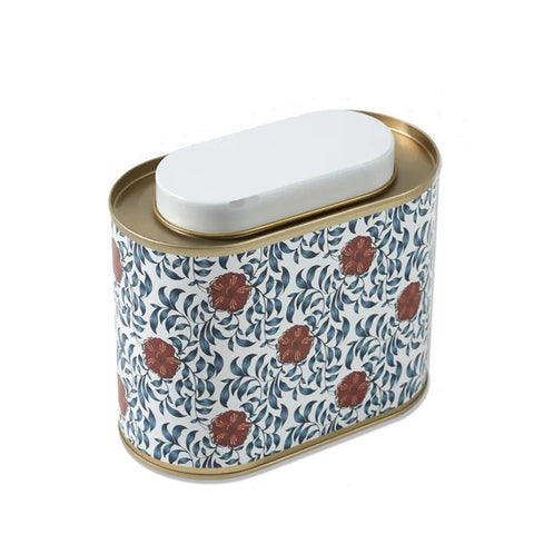 Boîte à Thé Vrac DLP 'Mon Thé Enchanté' - Vendue Vide, Dimensions 11x9 Cm, Design Bleu