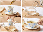 Théière Céramique et Verre <br> et Réchaud 650ml