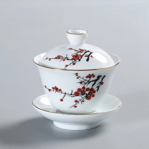 Gaiwan en Porcelaine <br> Peint à la main 200ml