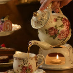 Théière Anglaise Vintage <br> Fleur