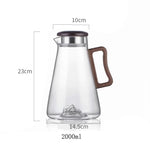 Carafe à Thé Glacé <br> Verre et Bois 2L