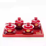 Service à Thé avec Plateau <br> Porcelaine 100-350ml