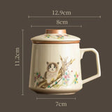 Tasse à Thé Chat <br> Infuseur Céramique 350ml