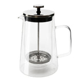 Théière Verre Double Paroi <br> à Piston 350ml-1L