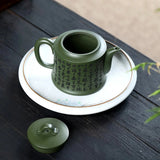 Théière chinoise en argile de Yixing <br> Verte 280 ml