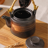 Théière en Céramique <br> Anse Bois de Bambou 700ml