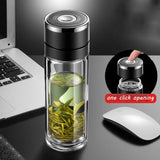 Théière Nomade en verre <br> Bouton poussoir 500ml