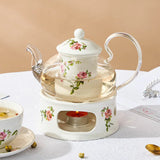 Théière et Réchaud assorti