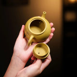 Théière Chinoise en Terre Cuite Jaune <br> Yixing 120ml