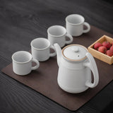 Théière en Céramique <br> Blanche avec Filtre 660ml