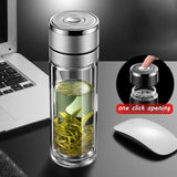 Théière Nomade en verre <br> Bouton poussoir 500ml