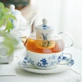 Théière égoïste originale <br> Verre et porcelaine 400ml