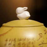 Théière Chinoise en Terre Cuite Jaune <br> Yixing 120ml