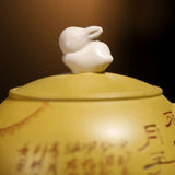 Théière Chinoise en Terre Cuite Jaune <br> Yixing 120ml