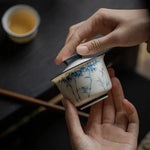 Théière Chinoise <br> Gaiwan en Porcelaine 140ml