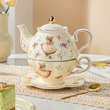 Théière Solitaire Anglaise <br> en Porcelaine 550ml