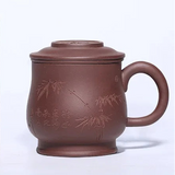 Tasse en Argile avec Filtre et Couvercle
