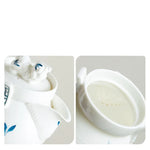 Théière en Porcelaine <br> Bleue et Blanche 190ml