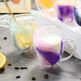 Tasse Verre Double Paroi <br> Plume 350ml