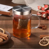 Grande Tasse en Verre avec Couvercle