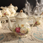 Théière Anglaise Vintage <br> Fleur