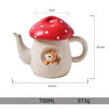 Théière en Céramique <br> Service Champignon 700ml