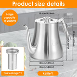 Théière pour Plaque Induction <br> Inox 2L