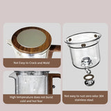 Théière en Verre <br> Avec Infuseur en Verre 600ml