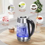 Bouilloire électrique à Température Réglable <br> Verre 1.7L