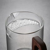 Théière Verre Filtre demi-lune Verre
