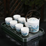Service à Thé en Porcelaine de Chine <br> 4 ou 6 tasses 650ml