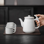 Théière en Céramique <br> Blanche avec Filtre 660ml