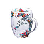 Tasse Verre Double Paroi Fleur