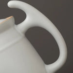 Théière en Céramique <br> Blanche avec Filtre 660ml