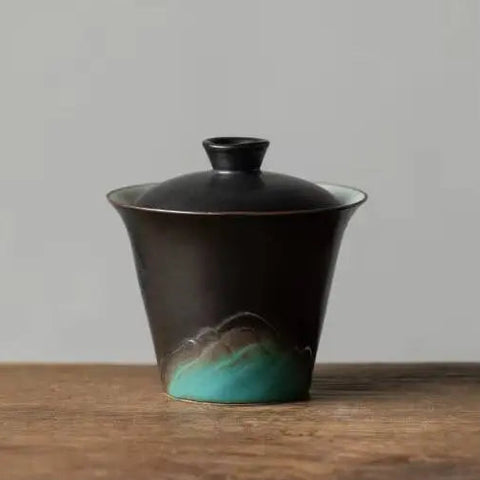 Gaiwan Noir et vert