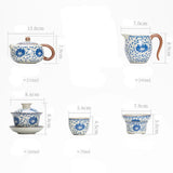 Service à thé 6 tasses <br> Gong Fu Cha 160-210 ml