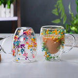 Tasse Verre Double Paroi <br> Fleurs Séchées 350ml