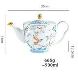 Théière en Porcelaine Anglaise <br> et Tasse 440-900ml