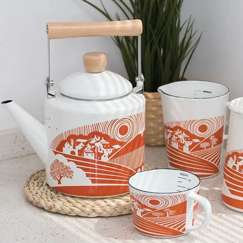 Théière Métal émaillé <br> Service 2L