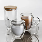 Tasse Double Paroi Avec Couvercle <br> 250ml/350ml/450ml