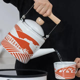 Théière Métal émaillé <br> Service 2L