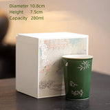 Tasse en Porcelaine <br> Verte 280-350ml