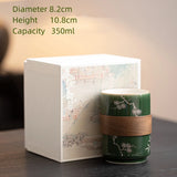 Tasse en Porcelaine <br> Verte 280-350ml