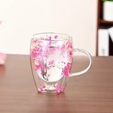 Tasse en Verre Double Paroi <br> Fleurs Séchées 300ml