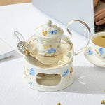 Théière Céramique et Verre <br> et Réchaud 650ml