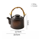 Théière en Céramique <br> Anse Bois de Bambou 700ml